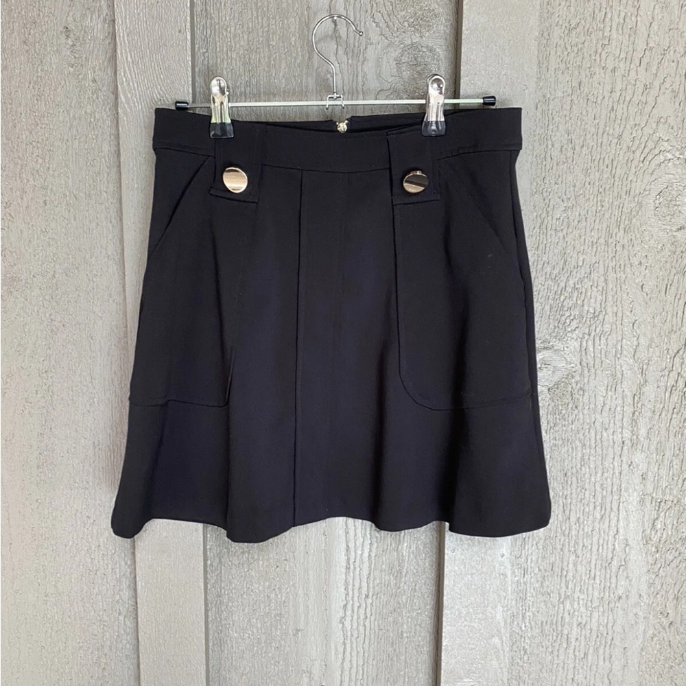 XOXO | Black Fit & Flare Skirt - Picture 2 of 5